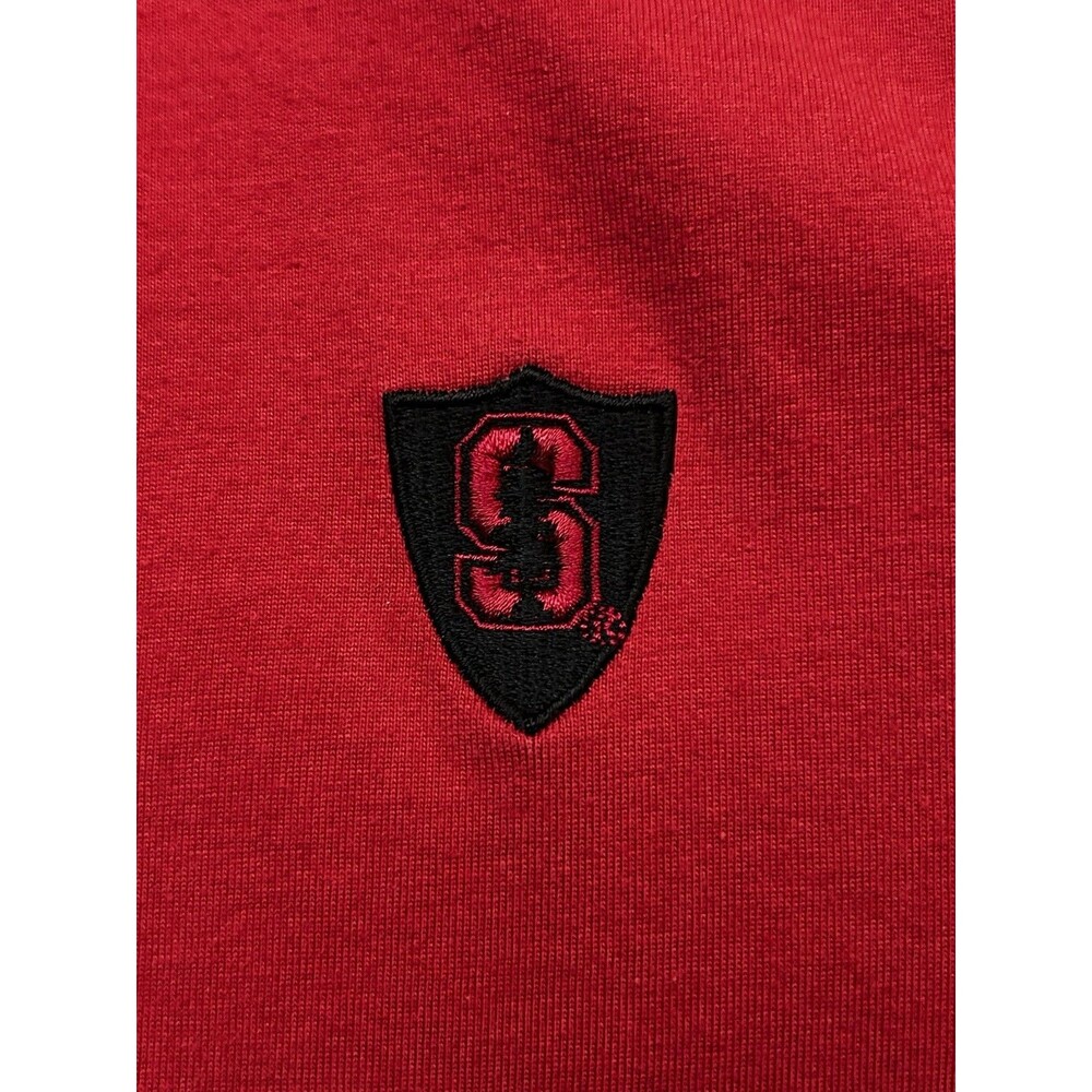 Nike Women's Medium Red Stanford Cardinal Polo Shirt Y2K Vintage Retro 2009 EUC - Picture 3 of 10
